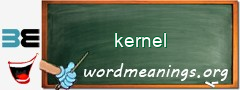 WordMeaning blackboard for kernel